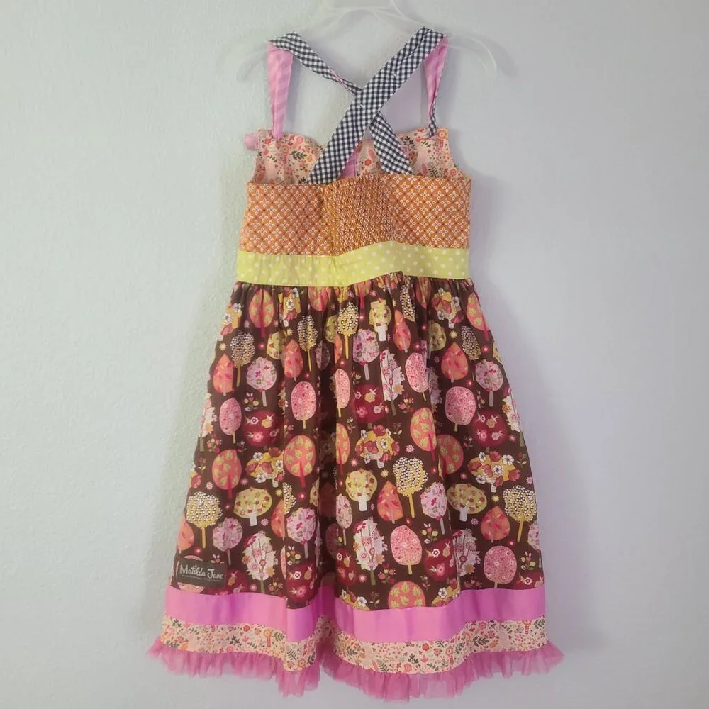 Matilda Jane Girls Multicolor Patchwork Halter Dress Size 12